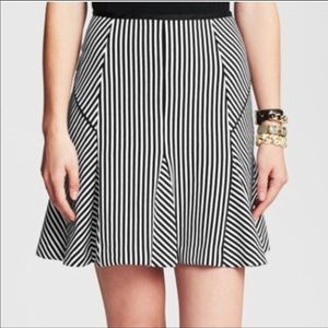 Banana Republic Fluted Striped Skirt